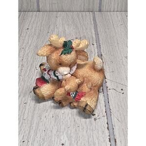 Vintage 1994 Enesco Santa’s Special DEERlivery JUNIOR w/ N. Pole Cargo Holiday